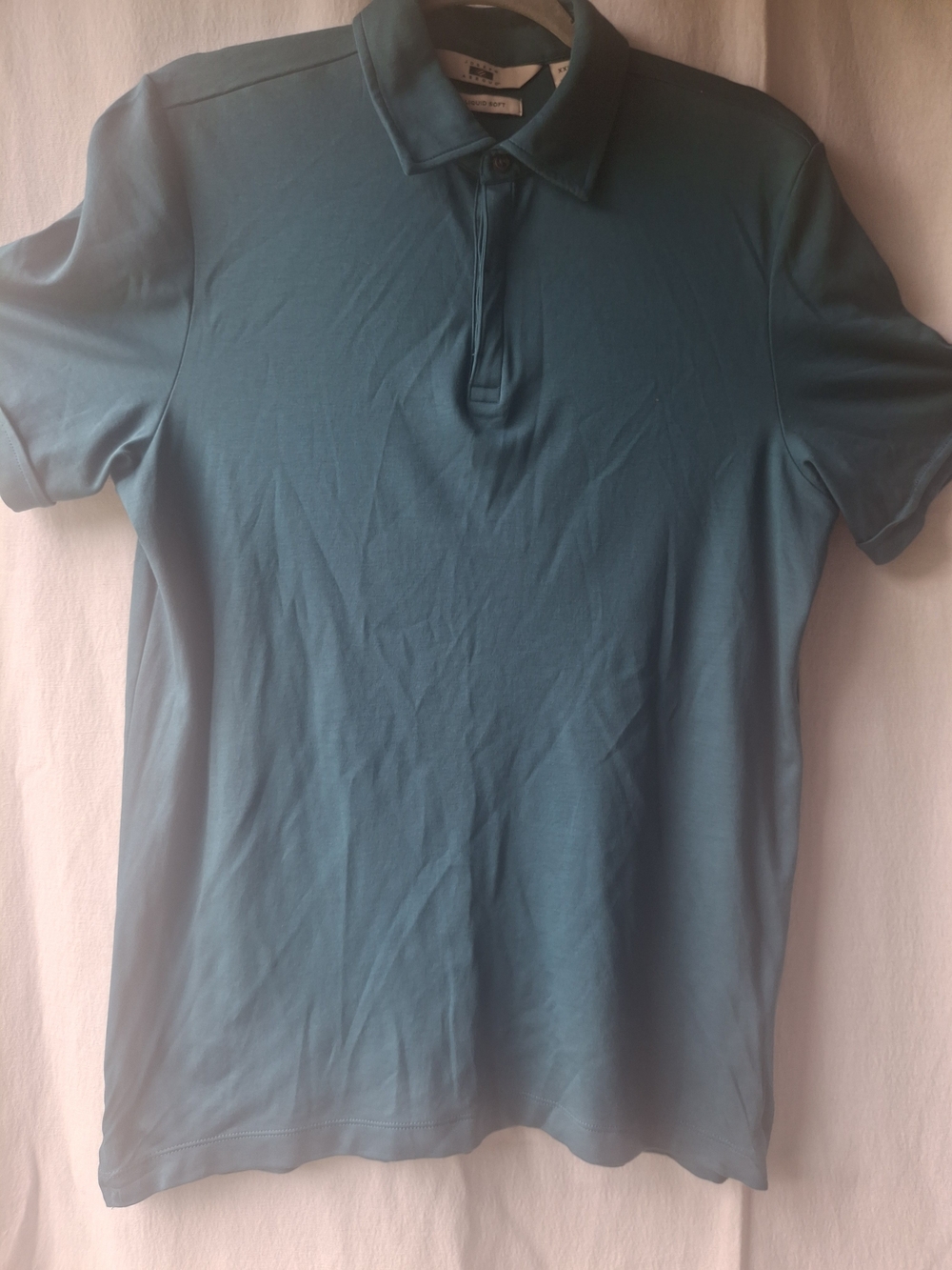 Joseph Abboud Teal Short-Sleeve Polo